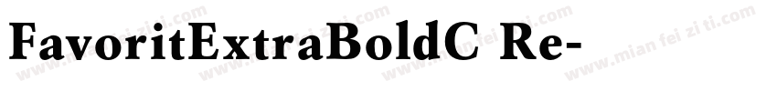 FavoritExtraBoldC Re字体转换